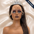 Premium straight wig unit made from 100% Virgin Human Hair